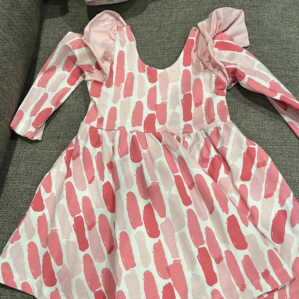 Monica andy double ruffle party dress